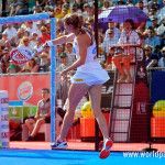 Alejandra Salazar, en acción en el Valladolid Open 2017