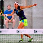 Eva Gayoso, en acción en la Previa del Valladolid Open 2017