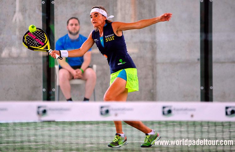 Eva Gayoso, in azione nell'anteprima di Valladolid Open 2017