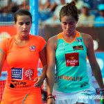 Marta Ortega y Ari Sánchez, en acción en el Costa del Sol Open 2017