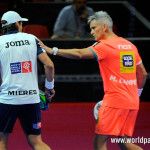 Cara y cruz para el MCI Sports Team en los cuartos del Gran Canaria Open Miguel Lamperti y Juani Mieres, en acción en el Gran Canaria Open 2017