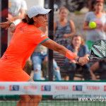 Lucía Sainz, en acción en el Costa del Sol Open 2017