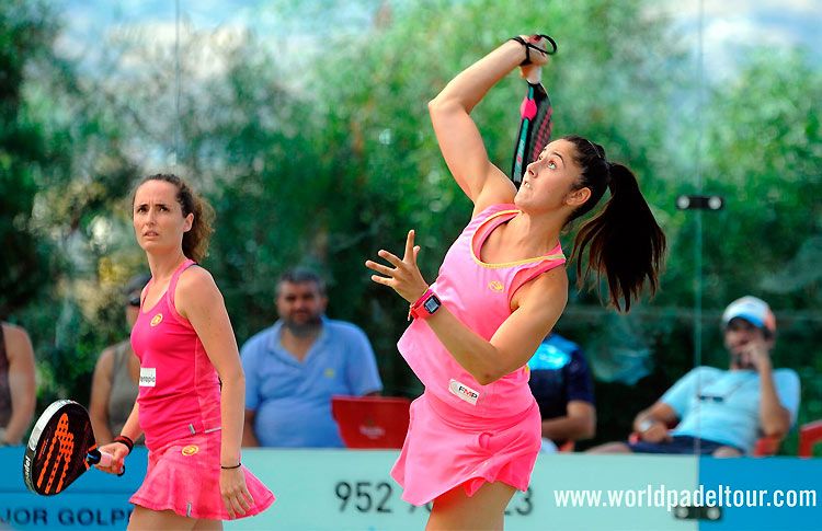 Ainhoa Rico-Noemí Morales, en acción en el Costa del Sol Open 2017