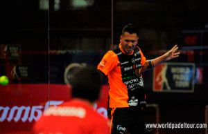 Tito Allemandi, en acción en el Estrella Damm Alicante Open 2017