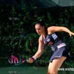 Laura Clergue, en acción en el Estrella Damm Alicante Open 2017