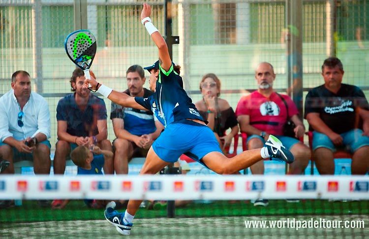Joseda Sánchez, en acción en el Estrella Damm Alicante Open 2017