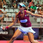Marta Marrero, en acción en el Estrella Damm Alicante Open 2017