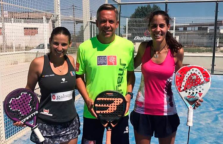 Nuria Rodríguez e Ángela Caro si allenano con Gaby Reca