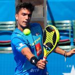 Ale Galán, en acción en el Portugal Padel Master 2017