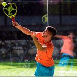 Javi Garrido, in azione all'Andorra Open 2017