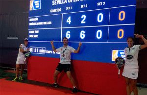 Lucía Sainz-Gemma Triay, en acción en el Sevilla Open 2017