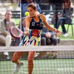 Marta Ortega, en acción en el Andorra Open 2017