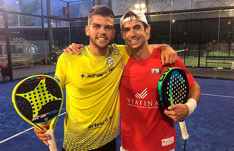 Gonzalo Rubio y Javi Garrido, en acción en el Andorra Open 2017