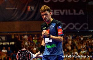 Franco Stupaczuk, en acción en el Sevilla Open 2017