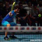 Lucas Bergamini, en acción en la Pre-Previa del Granada Open 2017