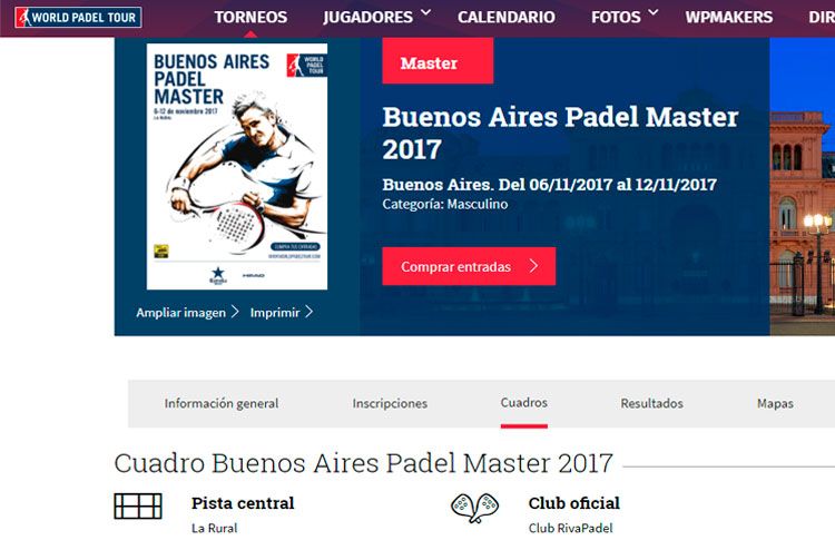 Pádel Masters di Buenos Aires: ordine di gioco pre-anteprima spagnolo
