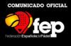 Comunicado oficial de la FEP por el coronavirus.