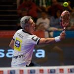 Miguel Lamperti, en acción en el Granada Open 2017