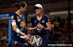 Lucía Sainz-Gemma Triay, en acción en el Zaragoza Open 2017