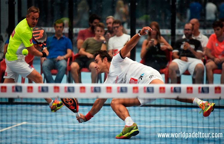 Fernando Poggi-Gaby Reca, en acción en el Granada Open 2017