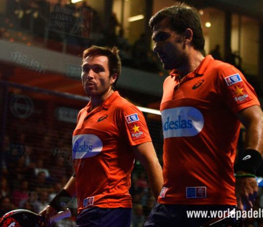 Fernando Belasteguín-Pablo Lima, en acción en el Keler Bilbao Open 2017