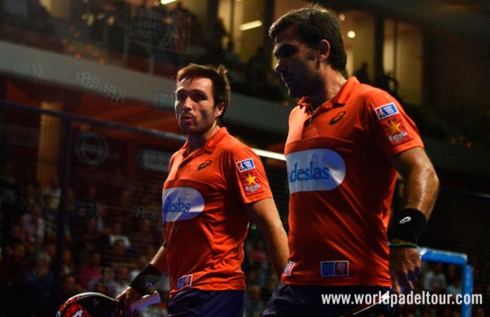 Fernando Belasteguín-Pablo Lima, en acción en el Keler Bilbao Open 2017