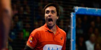 Belasteguín durante el World Padel Tour.