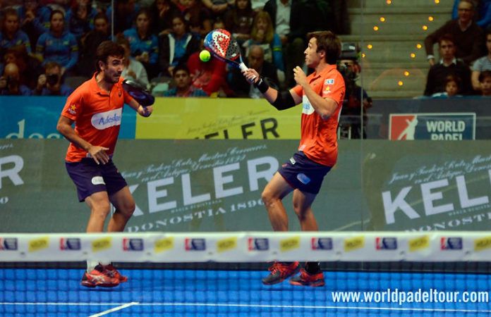 Fernando Belasteguín-Pablo Lima, en acción en el Keler Bilbao Open 2017