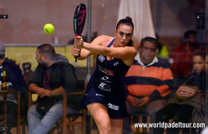 Laura Clergue, en acción en el Keler Bilbao Open 2017