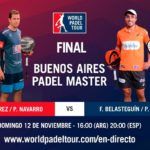 Sigue la final del Buenos Aires Padel Master 2017, EN DIRECTO