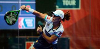 Lucía Sainz, en acción en el Keler Bilbao Open 2017