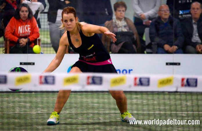 Lucía Martínez, en acción en el Keler Bilbao Open 2017