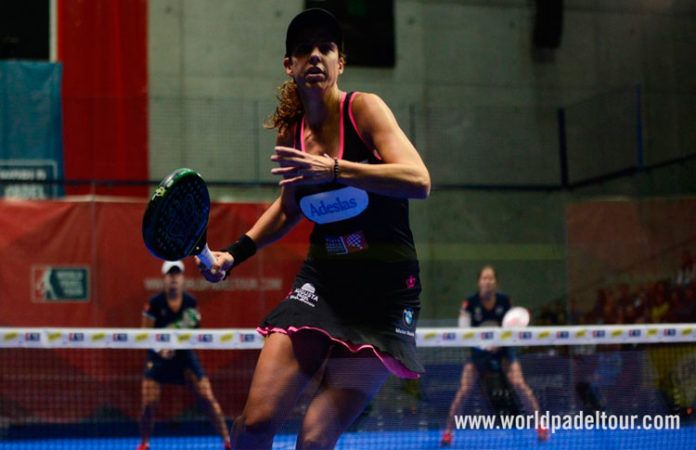Marta Marrero, en acción en el Keler Bilbao Open 2017