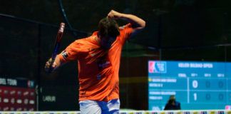 Matías Díaz, en acción en el Keler Bilbao Open 2017