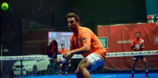 Matías Díaz, en acción en el Keler Bilbao Open 2017
