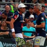 Miguel Lamperti-Juani Mieres, en acción en el Buenos Aires Padel Master 2017