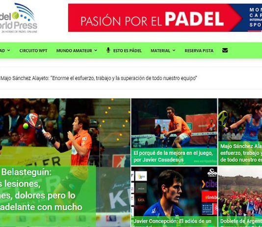 Padel World Press estrena web: Moderna, intuitiva y con diseño ‘responsive’