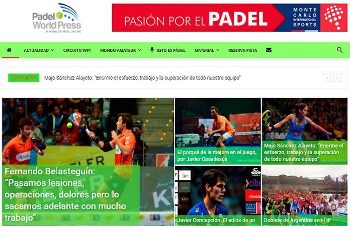 Padel World Press estrena web: Moderna, intuitiva y con diseño ‘responsive’