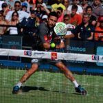 Sanyo Gutiérrez, en acción en el Buenos Aires Padel Master 2017