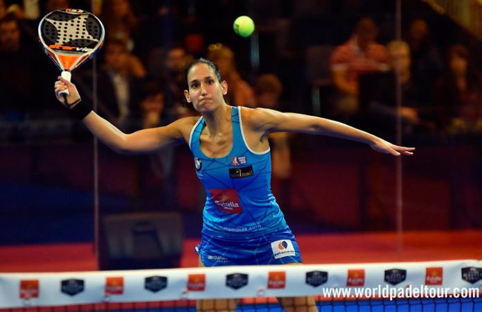 mapi Mapi Sánchez Alayeto, en acción en el Estrella Damm Másters Finals 2017