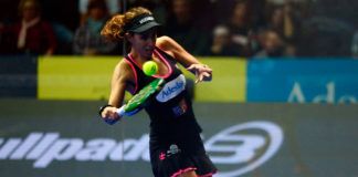 Marta Marrero, en acción en el Keler Bilbao Open 2017