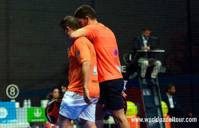 Matías Díaz y Maxi Sánchez, en acción en el Estrella Damm Másters Finals