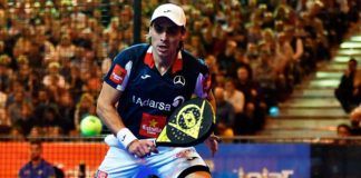 Juani Mieres, en acción en el Estrella Damm Másters Finals 2017