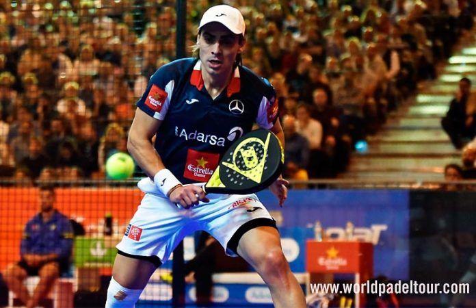 Juani Mieres, en acción en el Estrella Damm Másters Finals 2017