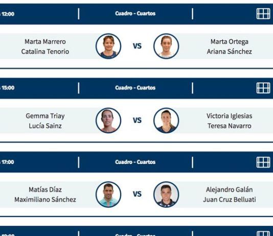 Estrella Damm Masters Finals: Ordem do Jogo do segundo dia