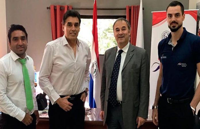 Daniel Patti, Presidente de la FIP, en su visita a Paraguay