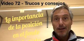 Tips-tricks of Miguel Sciorilli (72): The importance of the position in the background of track