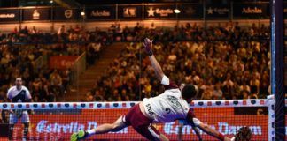 Franco Stupaczuk, en acción en el Estrella Damm Másters Finals 2017