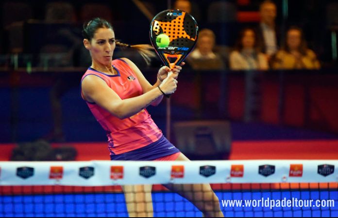 Teresa Navarro, en acción en el Estrella Damm Másters Finals 2017