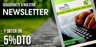 Padel World Press Newsletter: Subscribe and you will have great discounts on padel products